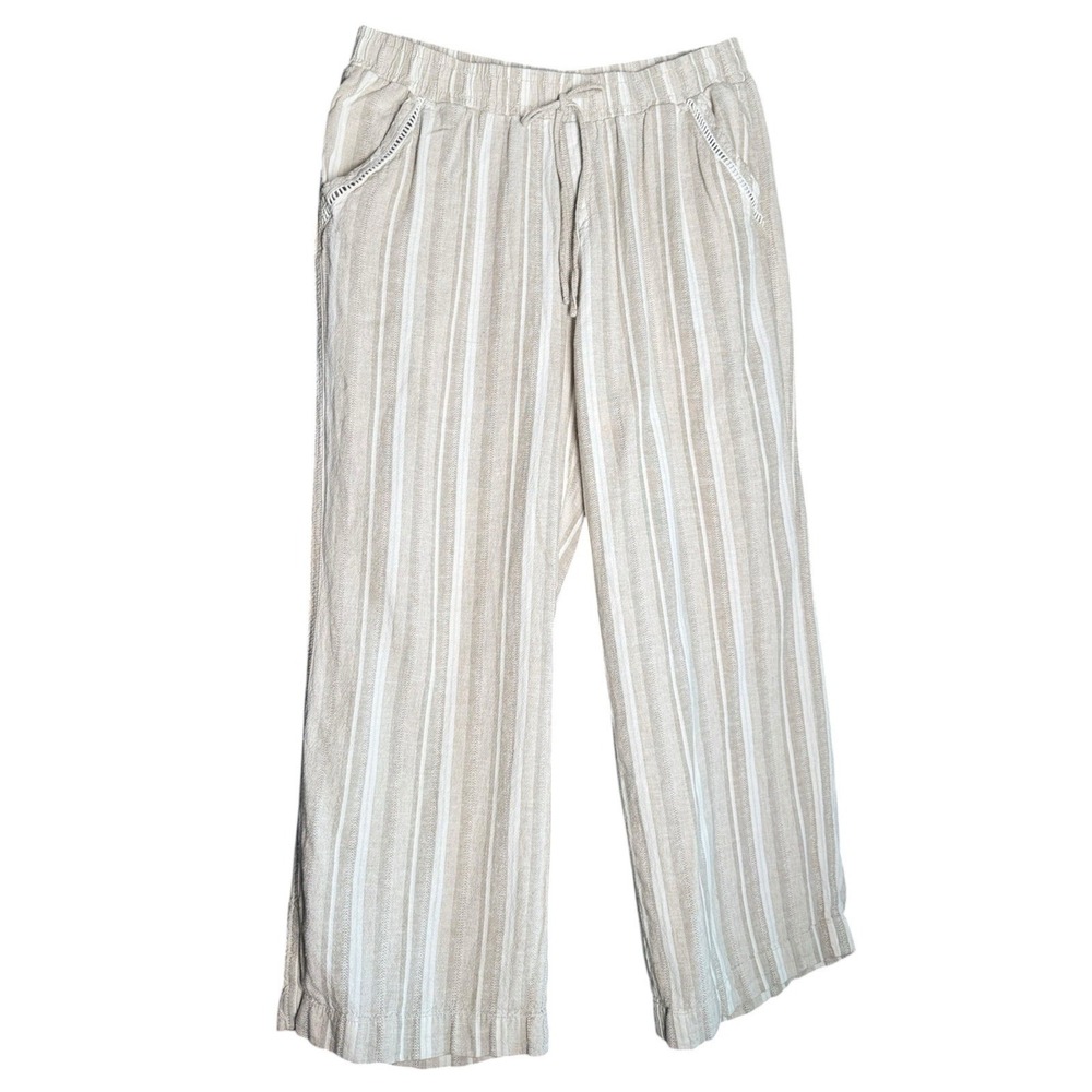 Briggs XL Women's Linen Rayon Blend Pants Boho Cottagecore Cozy
